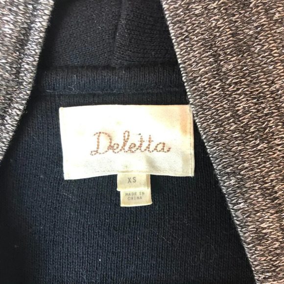 Deletta | Metallic Open Front Cardigan Sweater - Picture 4 of 8